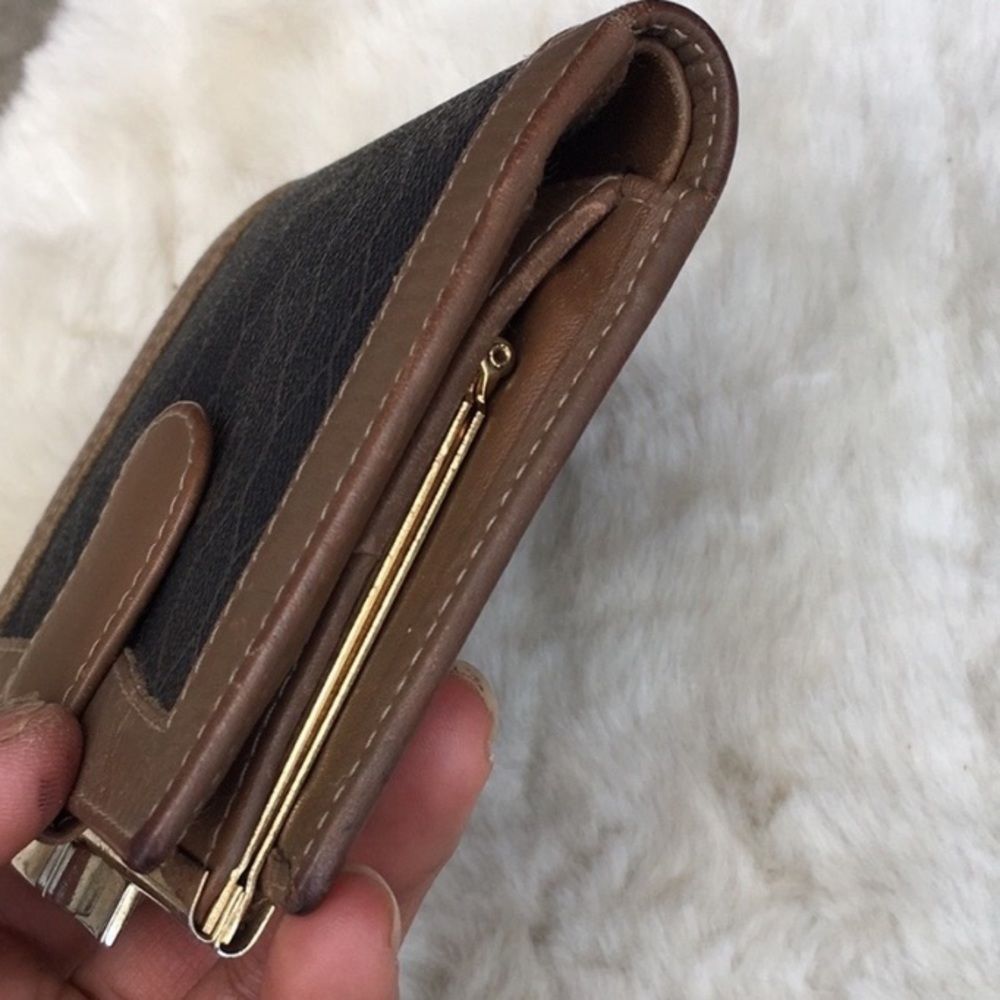 EUC VTG 💯Authentic ‼️CHRISTIAN DIOR‼️Honeycomb Monogram Leather Wallet - Picture 4 of 6